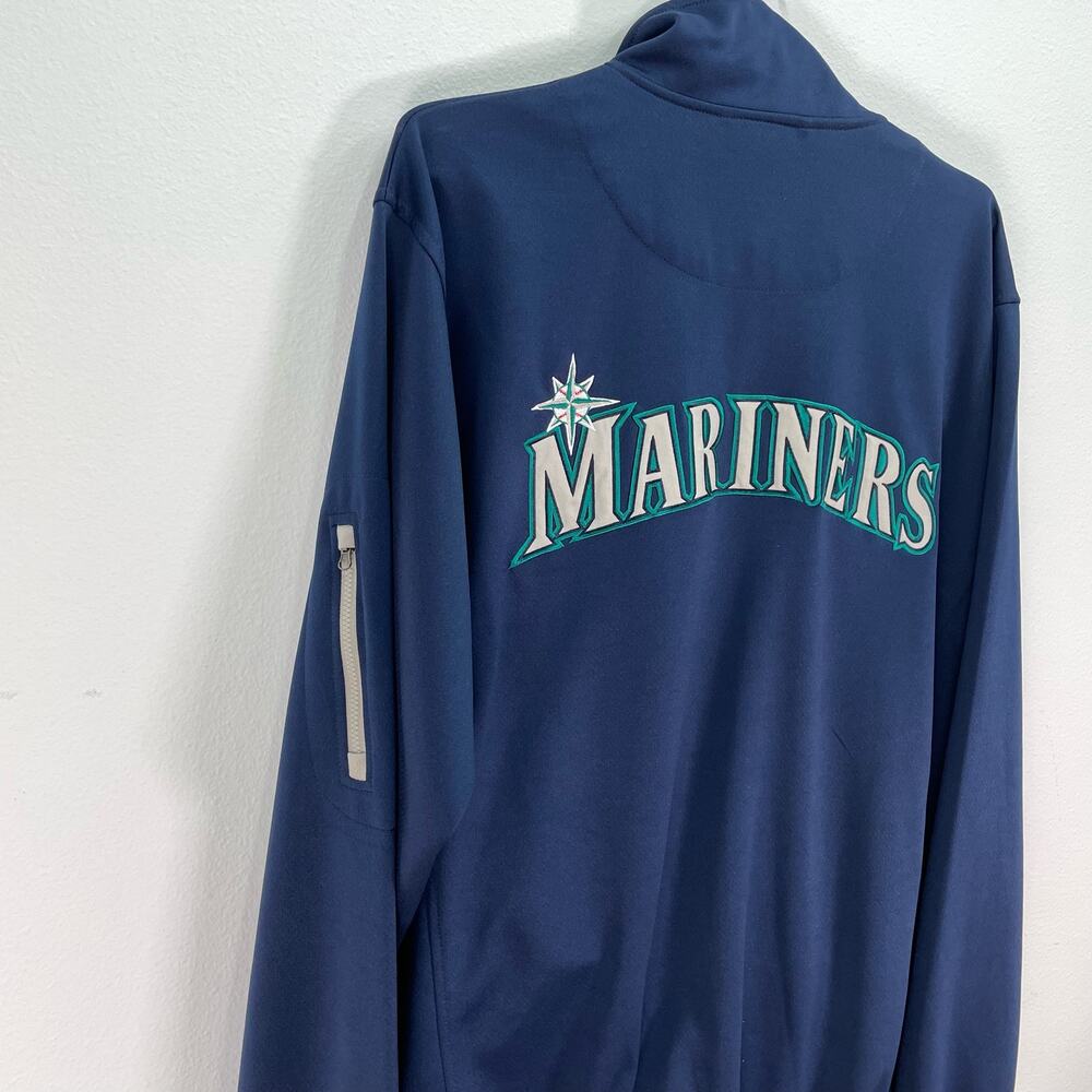 Mariners Baseball Lightweight Jacket Coat Blue Me… - image 5
